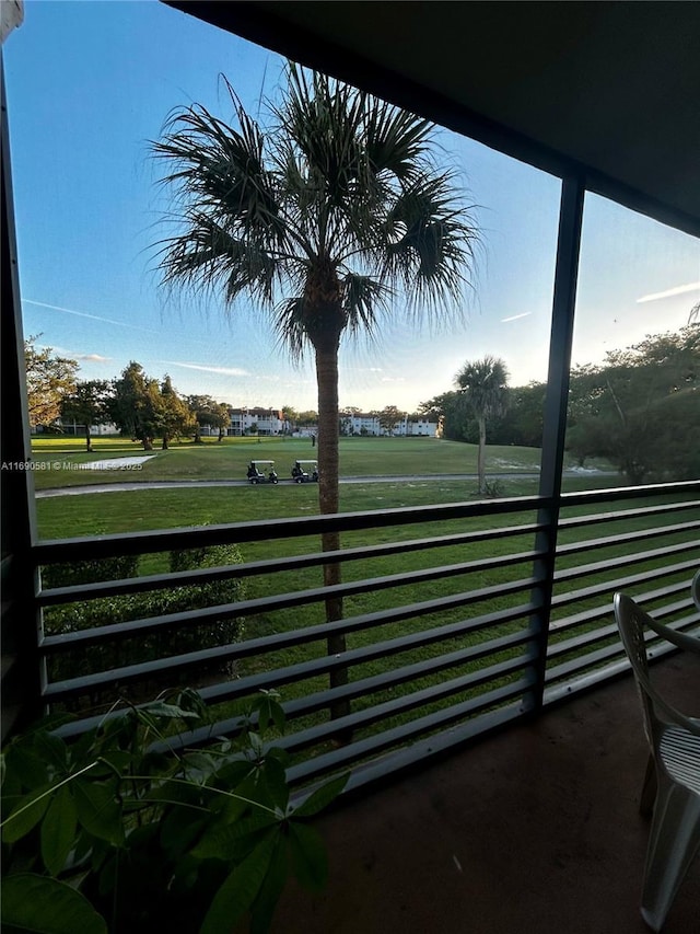 view of balcony