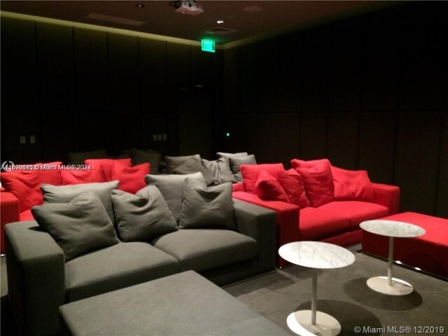 view of home theater