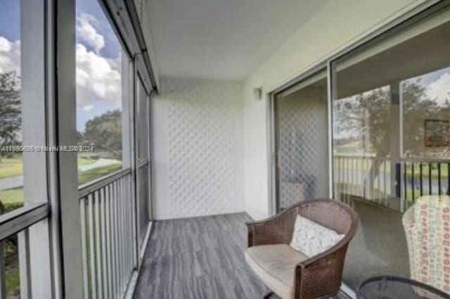 view of sunroom / solarium