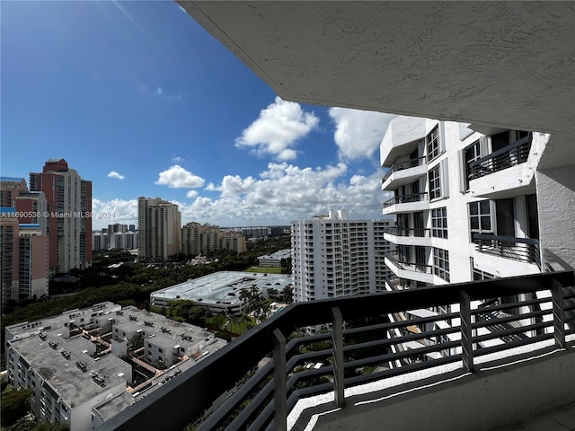 view of balcony