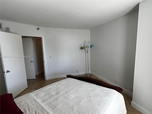 view of tiled bedroom