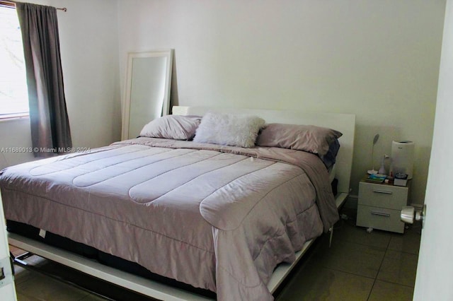 view of tiled bedroom