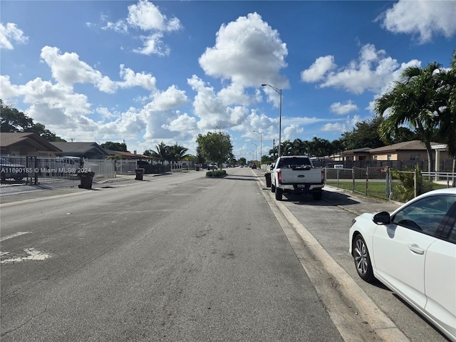 view of road