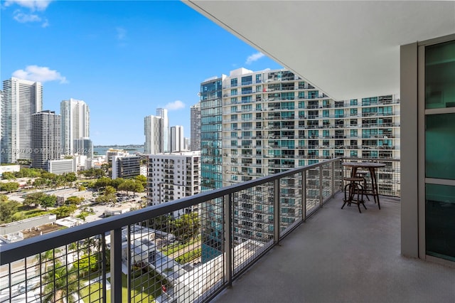 view of balcony