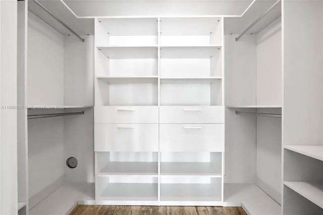650 NE 32nd St Unit 602, Miami, FL 33137 - walk in closet featuring wood finished floors