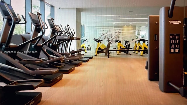 view of exercise room