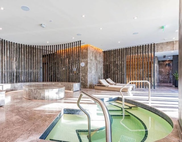 650 NE 32nd St Unit 602, Miami, FL 33137 - building lobby with recessed lighting