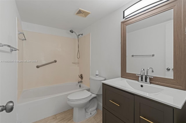 110 Lake Meryl Dr Unit 213, West Palm Beach, FL 33411 - full bath featuring bathing tub / shower combination, toilet, and vanity