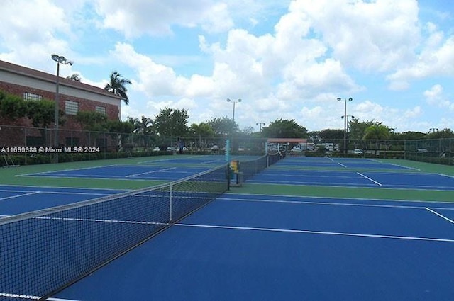 view of sport court