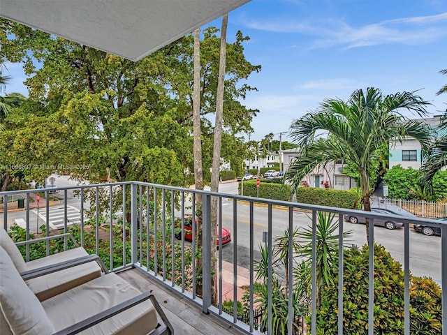 view of balcony