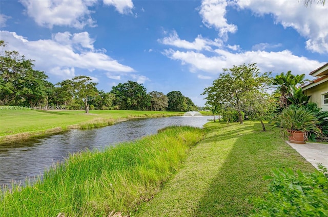 property view of water