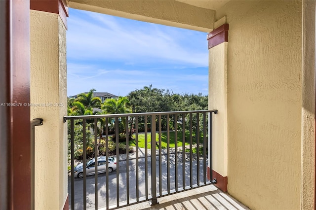 view of balcony