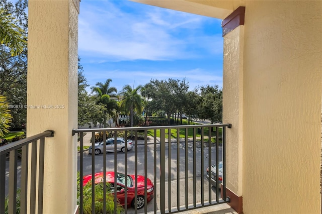 view of balcony