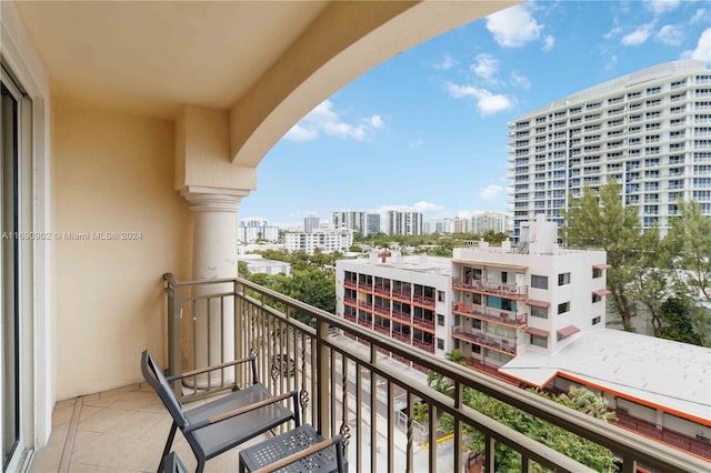 view of balcony