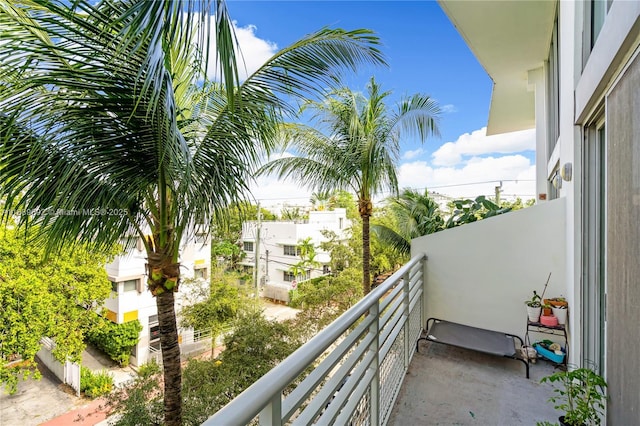 view of balcony