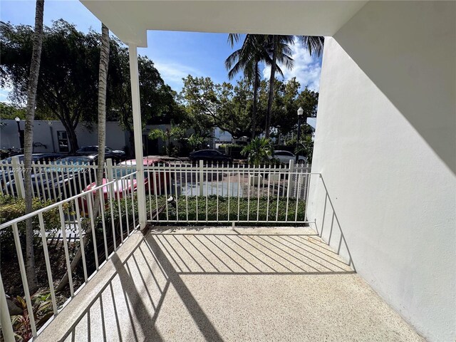 view of balcony