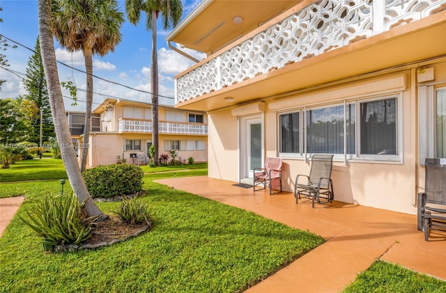 exterior space with a patio