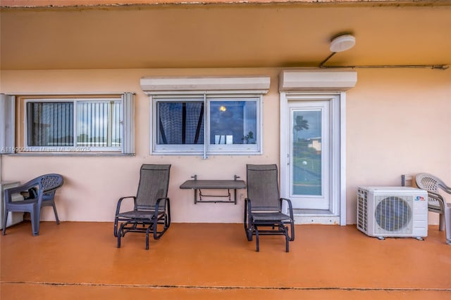 view of patio / terrace featuring ac unit