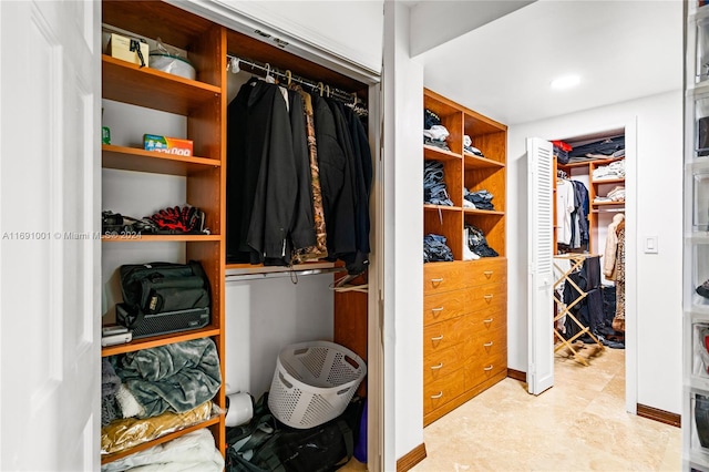 view of closet