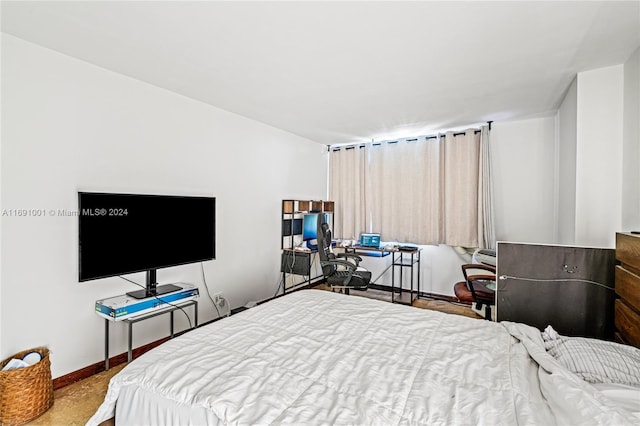 bedroom featuring carpet floors