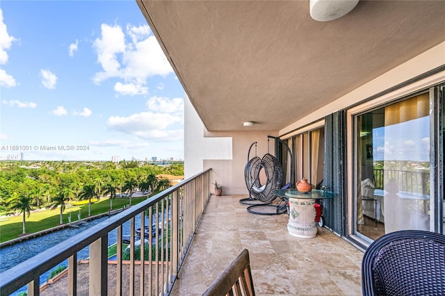 view of balcony