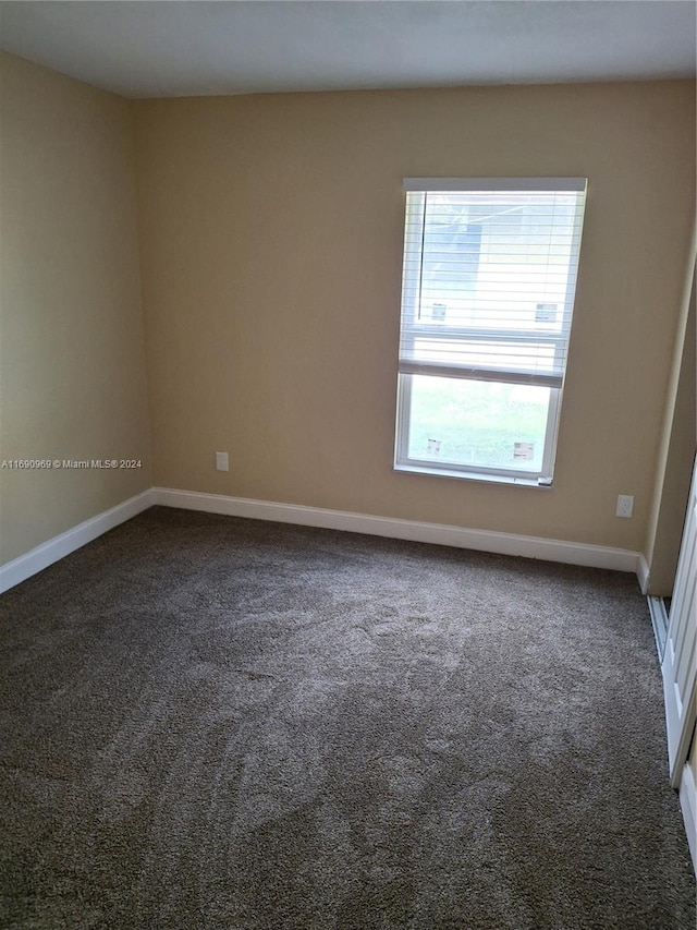 view of carpeted empty room