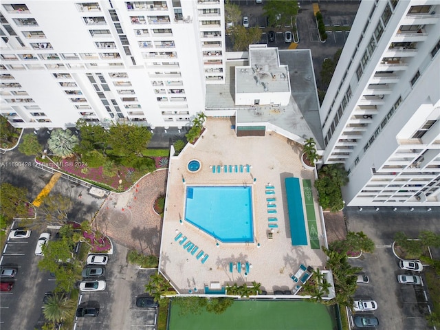 20225 NE 34th Ct Unit 1711, Aventura, FL 33180 - drone / aerial view of a pool and apartment complex
