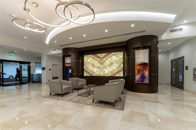 20225 NE 34th Ct Unit 1711, Aventura, FL 33180 - building lobby featuring recessed lighting