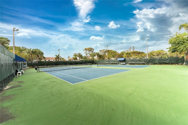 view of sport court