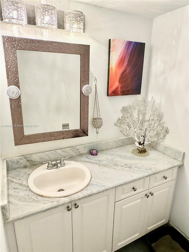 bathroom with vanity