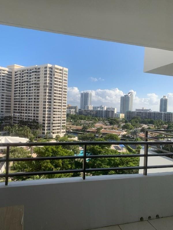 view of balcony