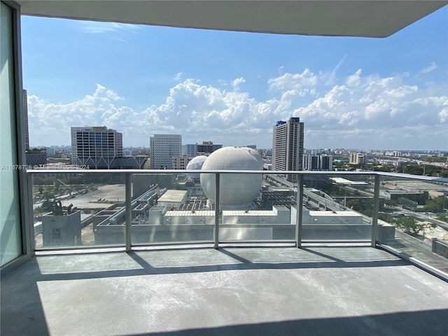 view of balcony