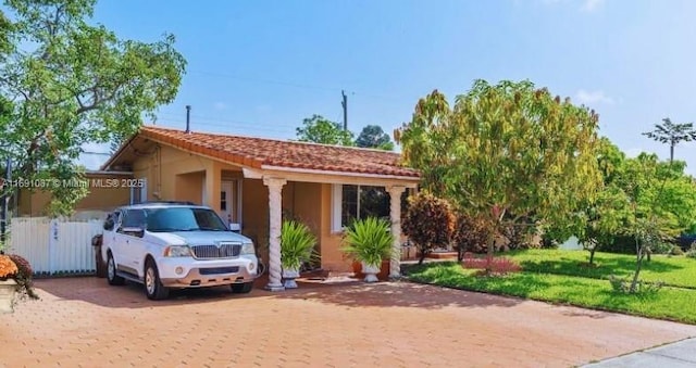 view of ranch-style home