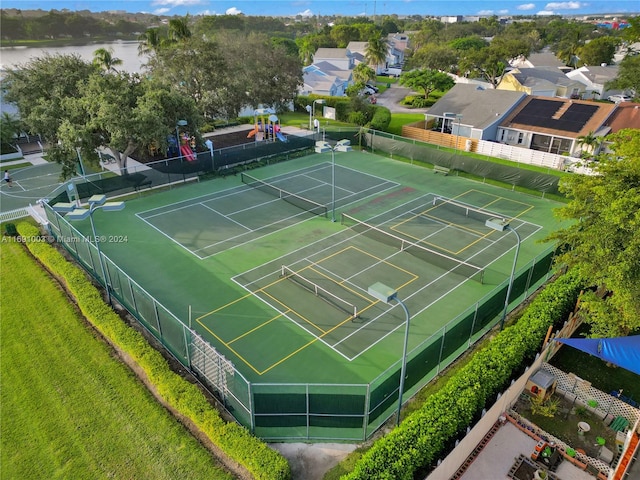 view of sport court