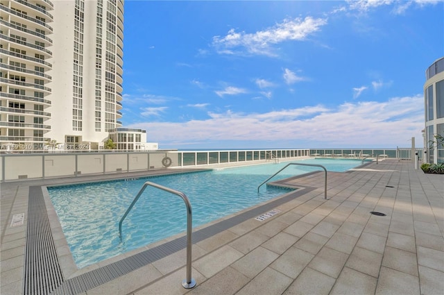 view of pool with a patio area