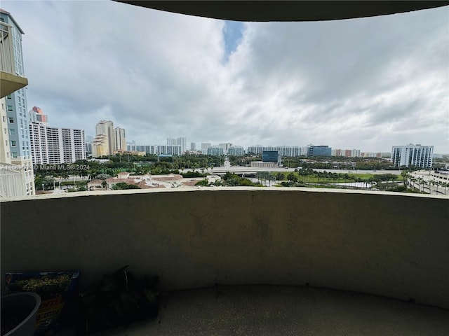 view of balcony