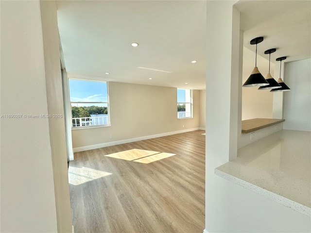16546 NE 26th Ave Unit 3G, North Miami Beach, FL 33160 - spare room featuring light wood finished floors and recessed lighting