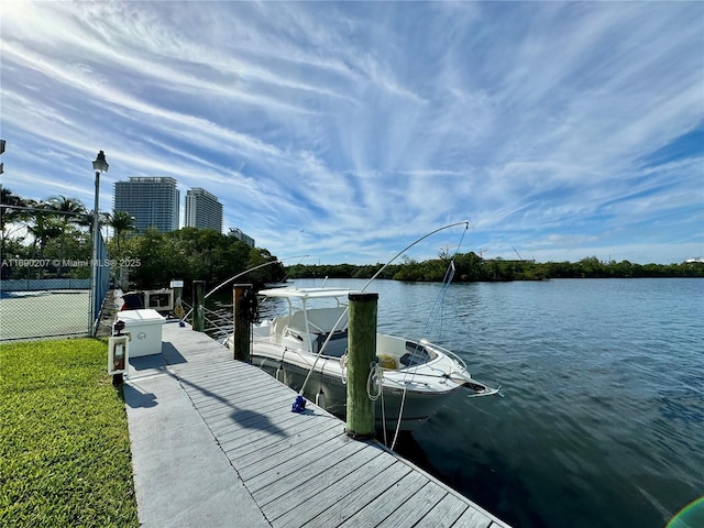 16546 NE 26th Ave Unit 3G, North Miami Beach, FL 33160 - dock area featuring a water view