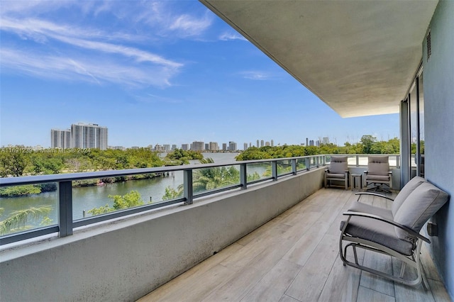 16385 NE Biscayne Blvd Unit 307 2Parking, North Miami Beach, FL 33160 - balcony with a water view and a view of city