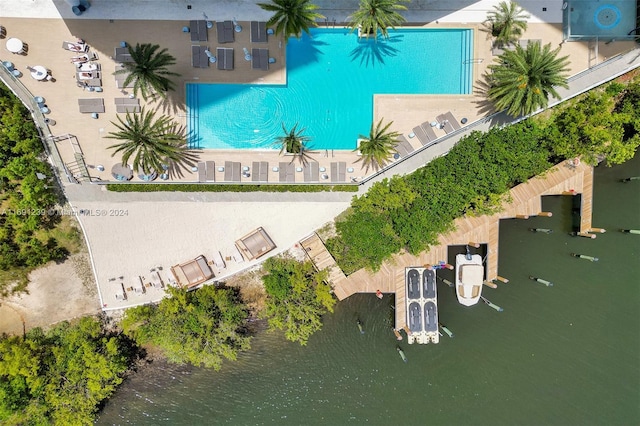 16385 NE Biscayne Blvd Unit 307 2Parking, North Miami Beach, FL 33160 - drone / aerial view of a pool area