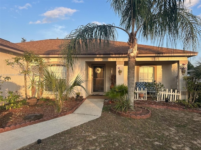 view of front of home