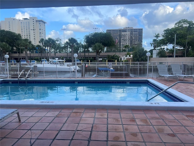 view of pool