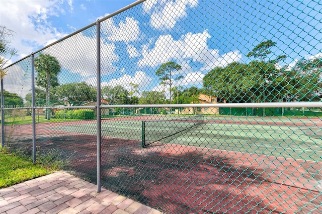 view of tennis court