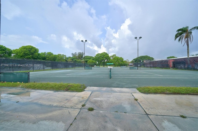 view of sport court