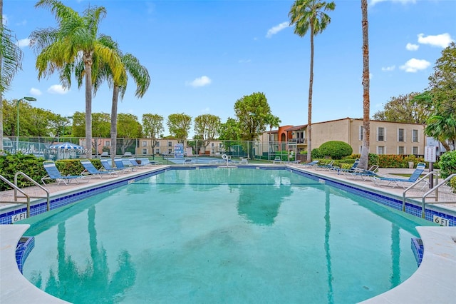 view of pool with a patio