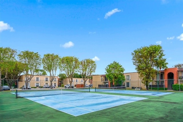 view of tennis court