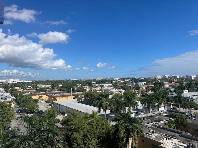 bird's eye view featuring a view of city