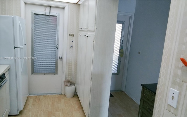 bathroom featuring hardwood / wood-style floors