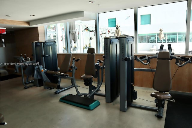 view of exercise room