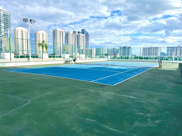 view of tennis court